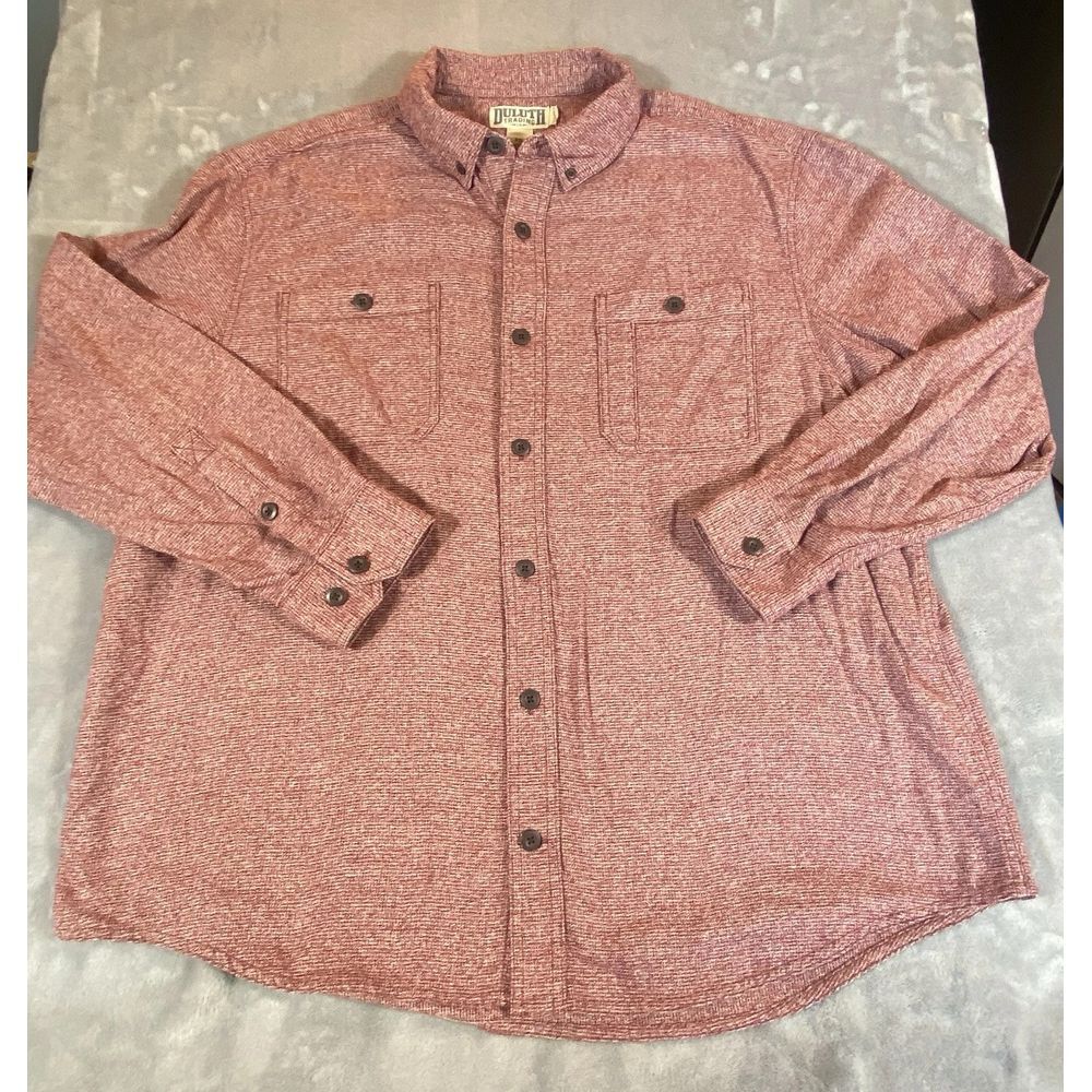 Duluth Trading Men's‎ Shirt 2XL Heavy Shacket 2 Pocket Long Sleeve Button Down